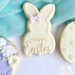 Oh My Cookie Happy Easter Bunny Cookie Stamp + Cookie Cutter