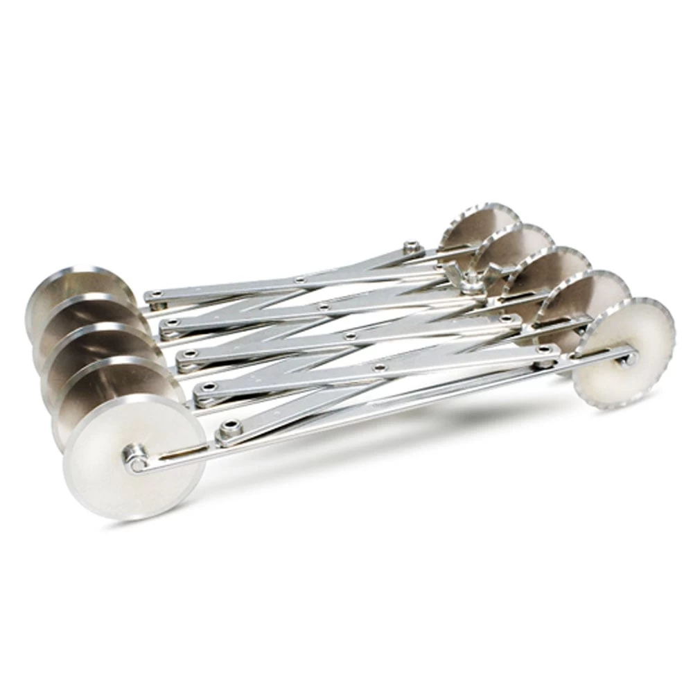 Piping Paradise Stainless Steel Multi Wheel Adjustable/Expandable Strip/Ribbon/Pastry/Dough Cutter - 5 wheel Piping Paradise Stainless Steel Multi Wheel Adjustable/Expandable Strip/Ribbon/Pastry/Dough Cutter - 5 Wheel -Wilton Shop piping paradise stainless steel multi wheel adjustable expandable strip ribbon pastry dough cutter 5 wheel p3434 16076 image