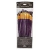 Royal Brush Firm Burgundy Taklon - Brights, Flats, Rounds, Angular, Filberts, Fans -Wilton Shop royal brush 12 pieces firm burgundy taklon set p18591 66296 image