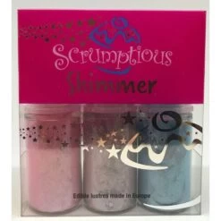 Scrumptious Sprinkles Shimmer Pump Dust Trio Pink, Blue & Violet (4g Each)