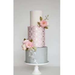 Silvia Favero Gema - Double-Barrel Cake Stencil -Wilton Shop silvia favero gema double barrel cake stencil p6903 28858 image