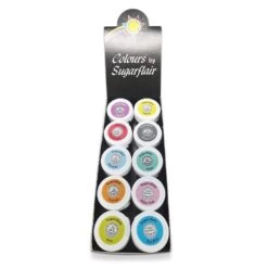 Sugarflair Colours Mixed Pastel Paste Set Of 10