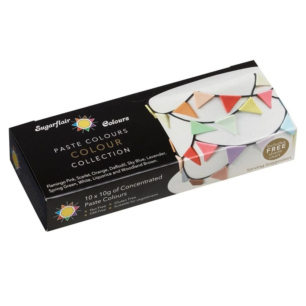 Sugarflair Colours Multi Paste Colour Collection 10 x 10g Set Sugarflair Colours Multi Paste Colour Collection 10 X 10g Set -Wilton Shop sugarflair colours multi paste colour collection 10 x 10g set p10800 39766 image