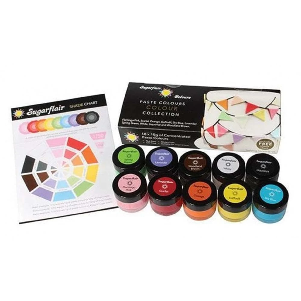 Sugarflair Colours Multi Paste Colour Collection 10 x 10g Set Sugarflair Colours Multi Paste Colour Collection 10 X 10g Set -Wilton Shop sugarflair colours multi paste colour collection 10 x 10g set p10800 43561 image