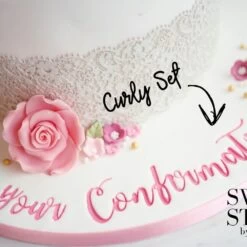 Sweet Stamps By Amy CURLY Font "The Complete Set" Full Set Uppercase, Lowercase, Numbers & Symbols + A Tacky Pad -Wilton Shop sweet stamps by amy curly font the complete set full set uppercase lowercase numbers symbols a tacky pad p6941 29007 image