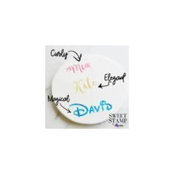 Sweet Stamps By Amy CURLY Font "The Complete Set" Full Set Uppercase, Lowercase, Numbers & Symbols + A Tacky Pad -Wilton Shop sweet stamps by amy curly font the complete set full set uppercase lowercase numbers symbols a tacky pad p6941 29012 image