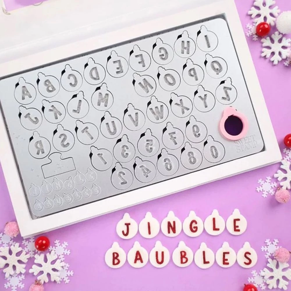 Sweet Stamps by Amy Jingle Baubles Set - Uppercase & Numbers Sweet Stamps By Amy Jingle Baubles Set - Uppercase & Numbers -Wilton Shop sweet stamps by amy jingle baubles set uppercase numbers p18924 67732 image
