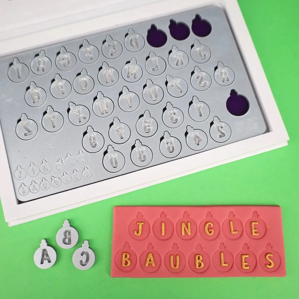 Sweet Stamps by Amy Jingle Baubles Set - Uppercase & Numbers Sweet Stamps By Amy Jingle Baubles Set - Uppercase & Numbers -Wilton Shop sweet stamps by amy jingle baubles set uppercase numbers p18924 67733 image