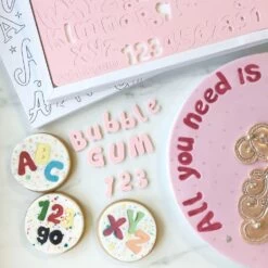 Sweet Stamps By Amy Sweet Stamp - Bubblegum Set - Uppercase , Lowercase , Numbers & Symbols -Wilton Shop sweet stamps by amy sweet stamp bubblegum set uppercase lowercase numbers symbols p8894 34259 image