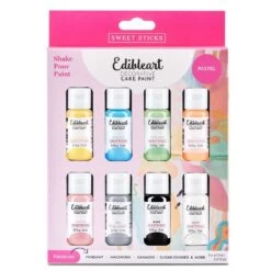Sweet Sticks Edible Art Decorative Paint - Pastel Pack Of 8